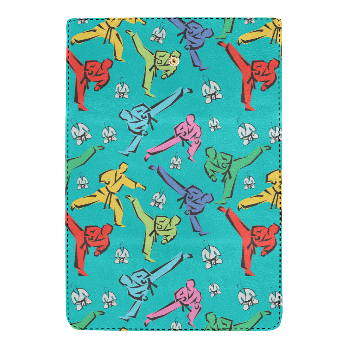 Judo Pattern Print Design 01 Women's Trifold Wallet