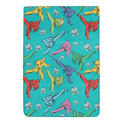 Judo Pattern Print Design 01 Women's Trifold Wallet