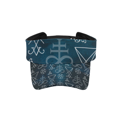 Pentagram Pattern Print Design A03 Unisex Sun Visor