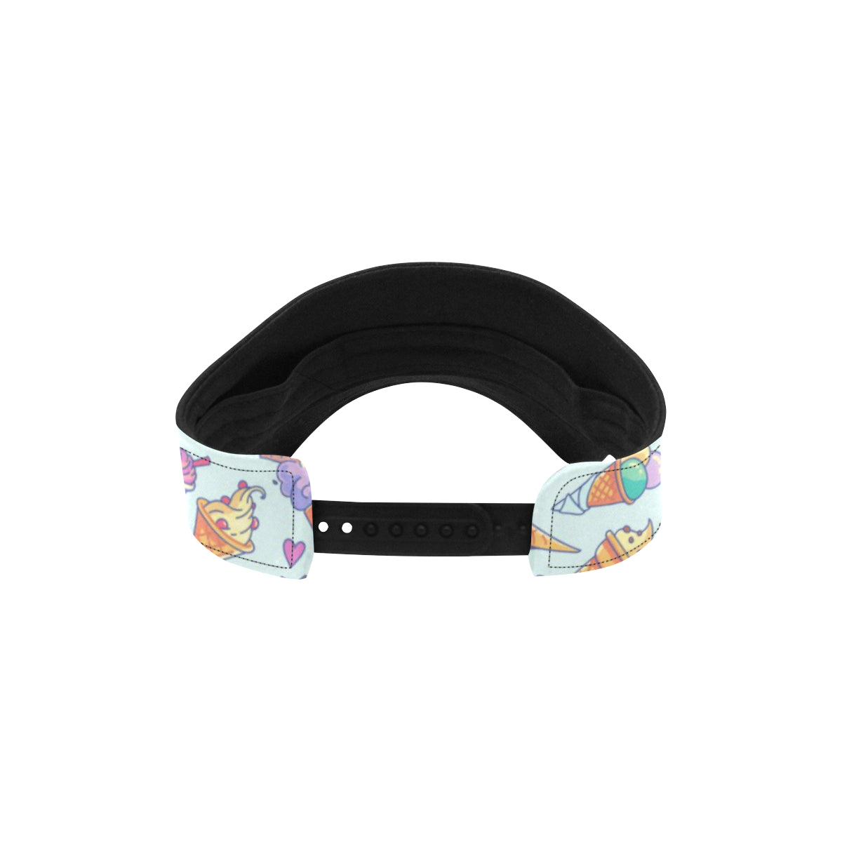 Ice Cream Pattern Print Design IC02 Unisex Sun Visor