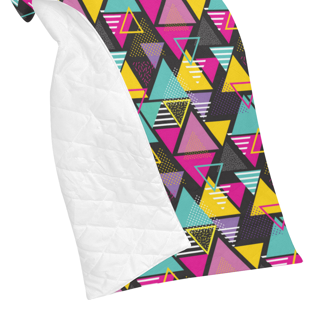 Geometric Colorful Pattern Print Design 02 Premium Quilt