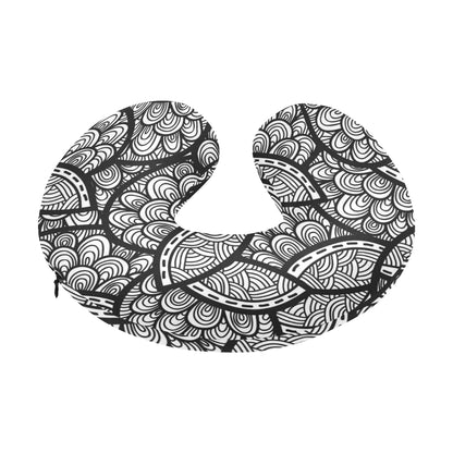 Polynesian Pattern Print Design A01 U-Shaped Travel Neck Pillow