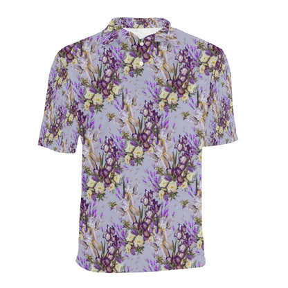 Iris Pattern Print Design IR07 Men Polo Shirt