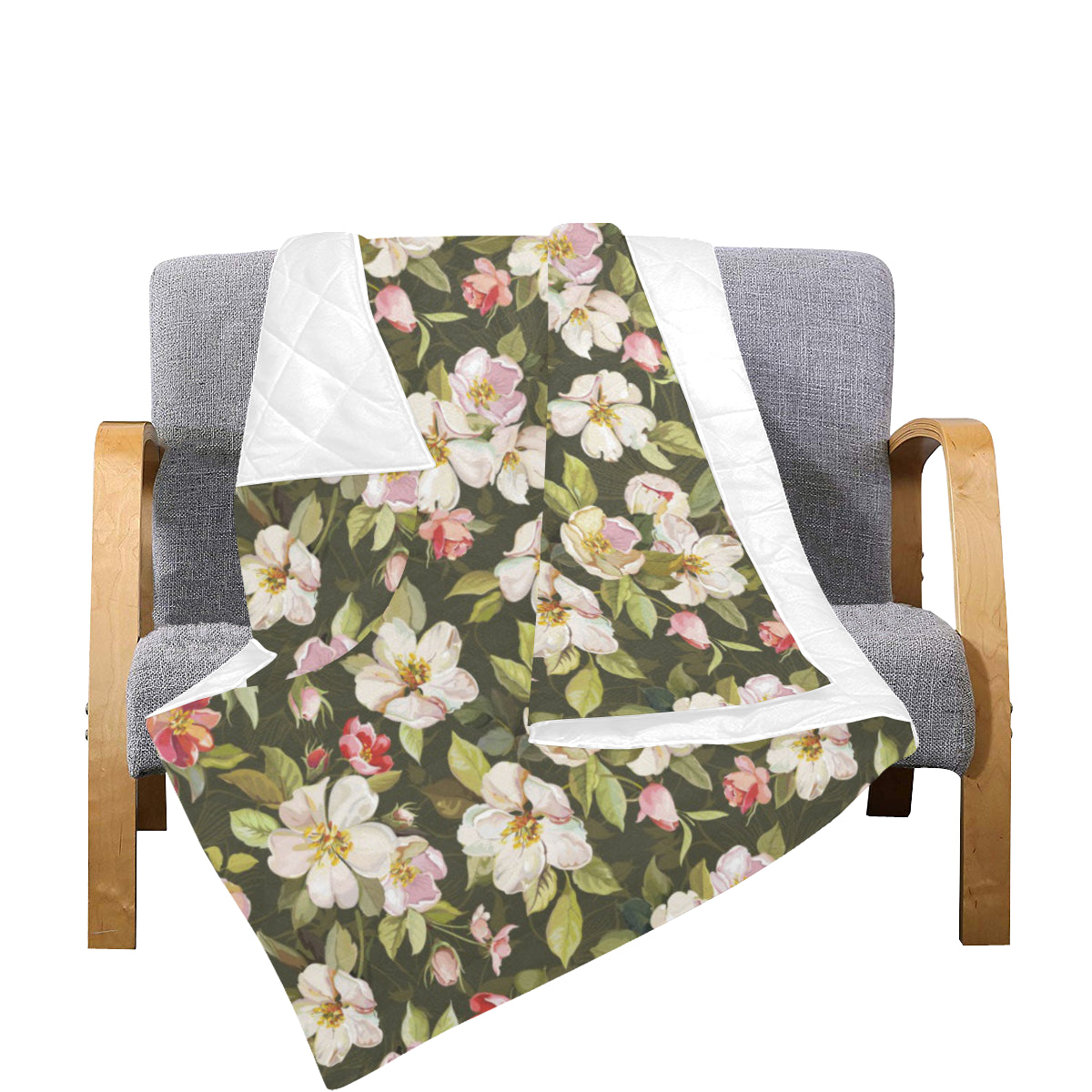 Apple blossom Pattern Print Design AB01 Premium Quilt