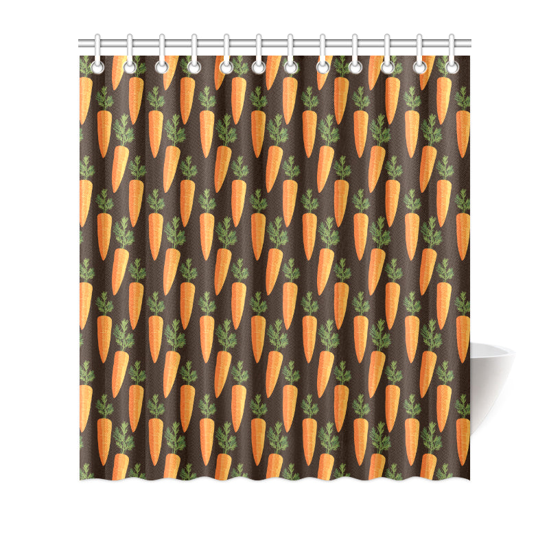 Carrot Pattern Print Design 06 Shower Curtain