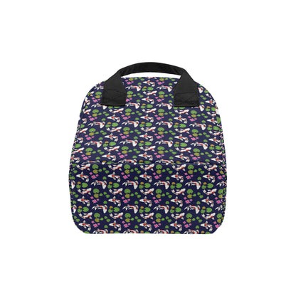 Koi Carp Pattern Design Themed Print Insulated Lunch Bag