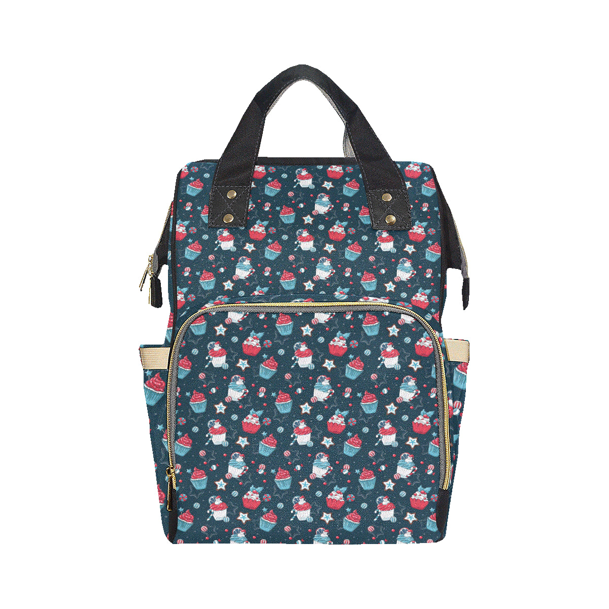 Cupcake Pattern Print Design 03 Diaper Bag Backpack
