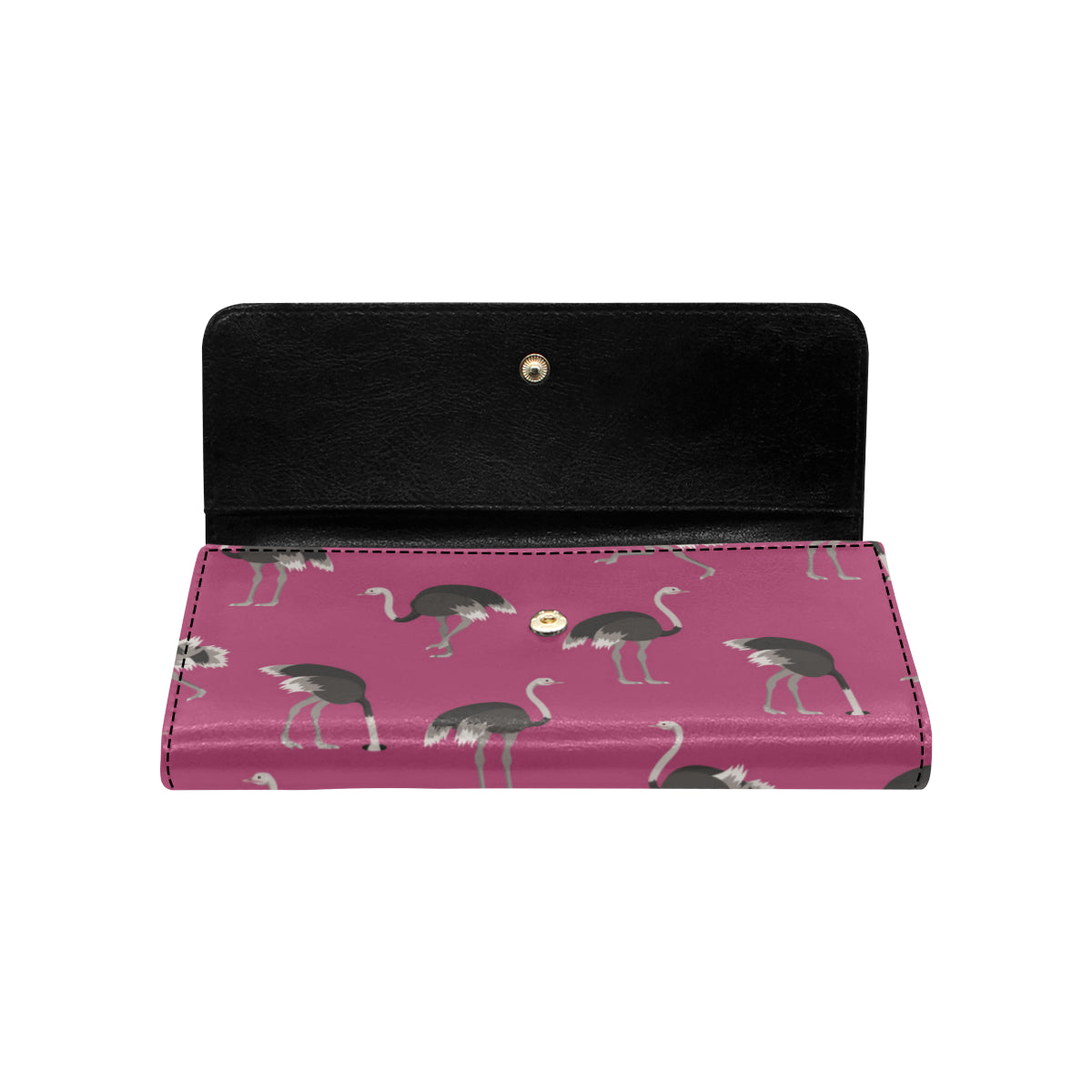 Emu Pattern Print Design 02 Women's Trifold Wallet