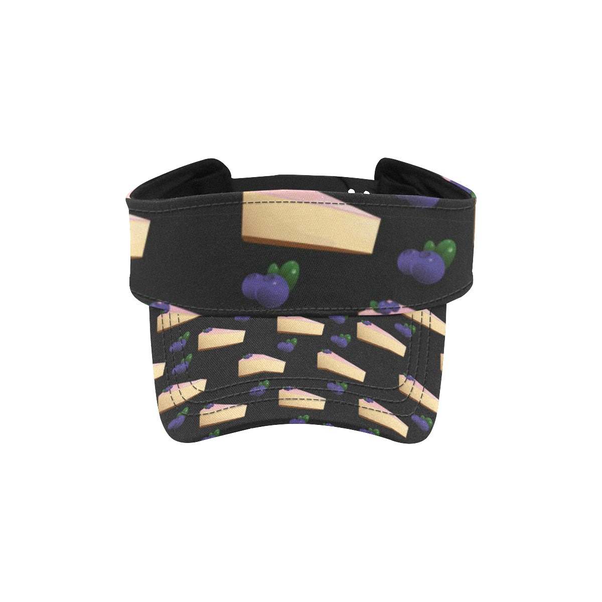 Cheesecake blueberry Pattern Print Design CK01 Unisex Sun Visor