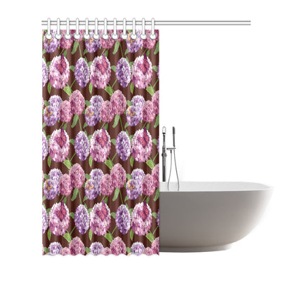 Hydrangea Pattern Print Design HD08 Shower Curtain