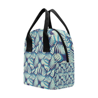 Fern Leave Summer Print Pattern Insulated Lunch Bag