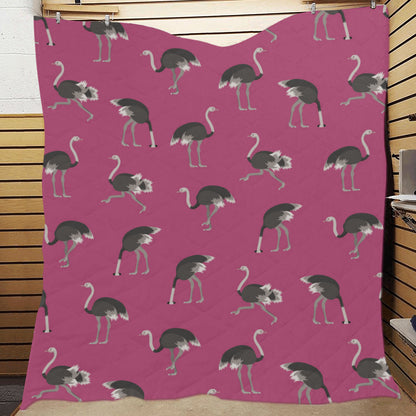 Emu Pattern Print Design 02 Premium Quilt