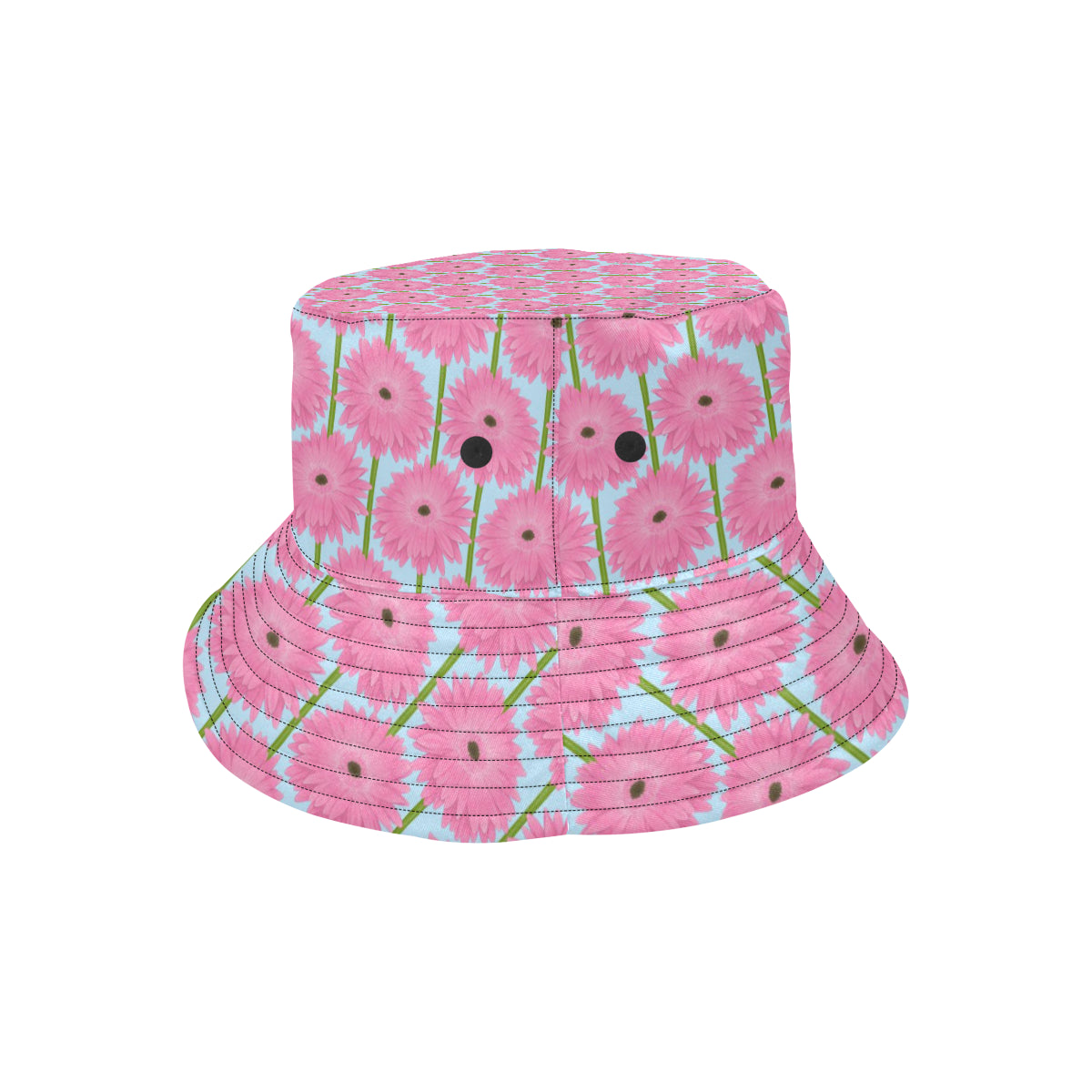 Gerberas Pattern Print Design GB01 Unisex Bucket Hat