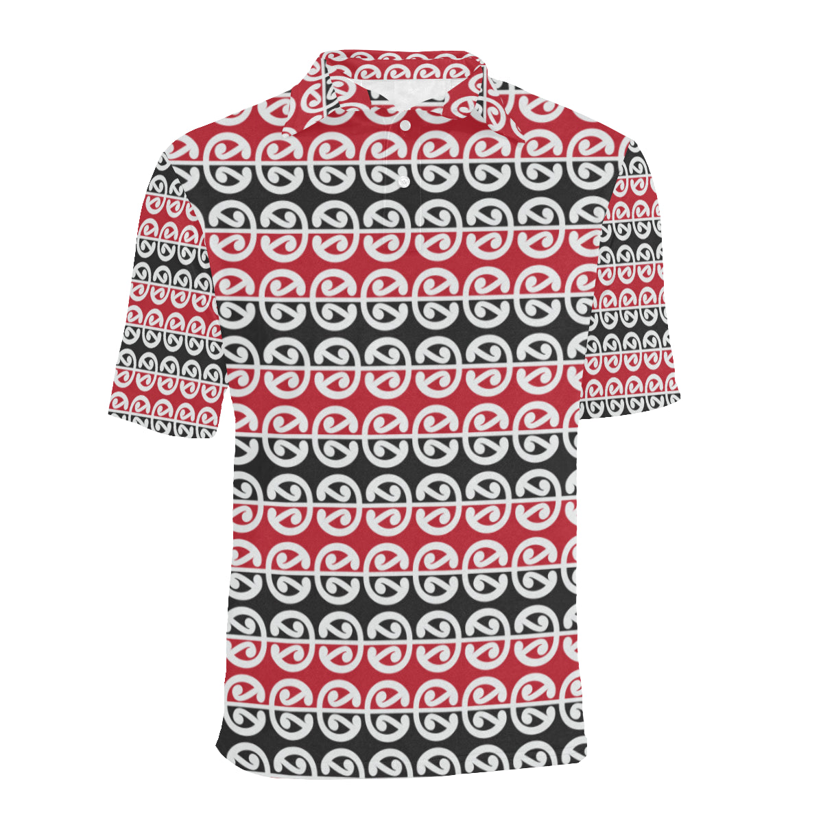 Maori Classic Themed Design Print Men Polo Shirt