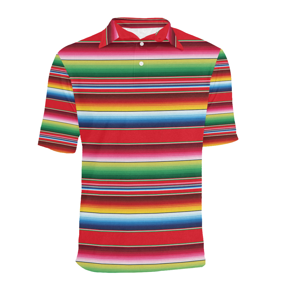 Serape Pattern Men Polo Shirt