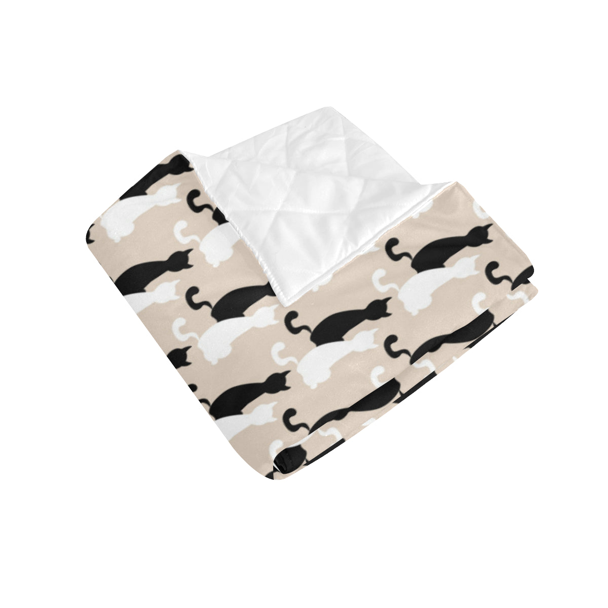Cat Pattern Print Design 04 Premium Quilt