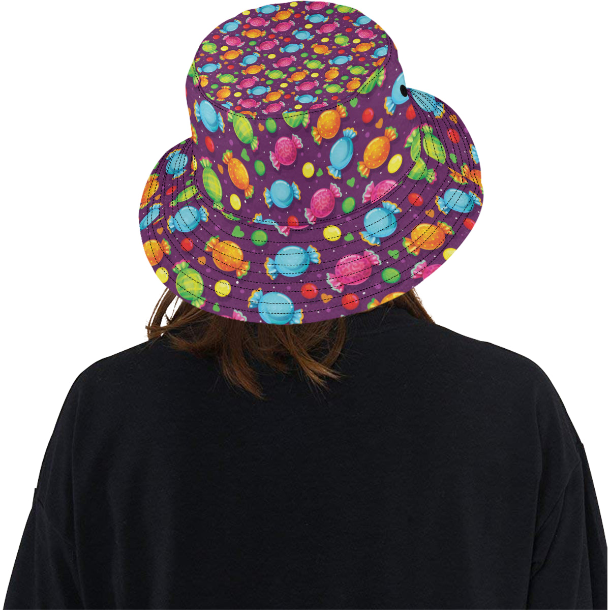 Candy Pattern Print Design CA05 Unisex Bucket Hat