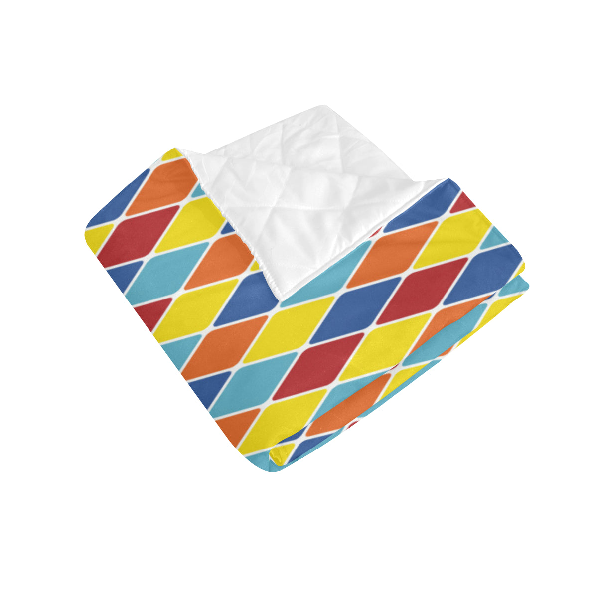 Harlequin Pattern Print Design 01 Premium Quilt