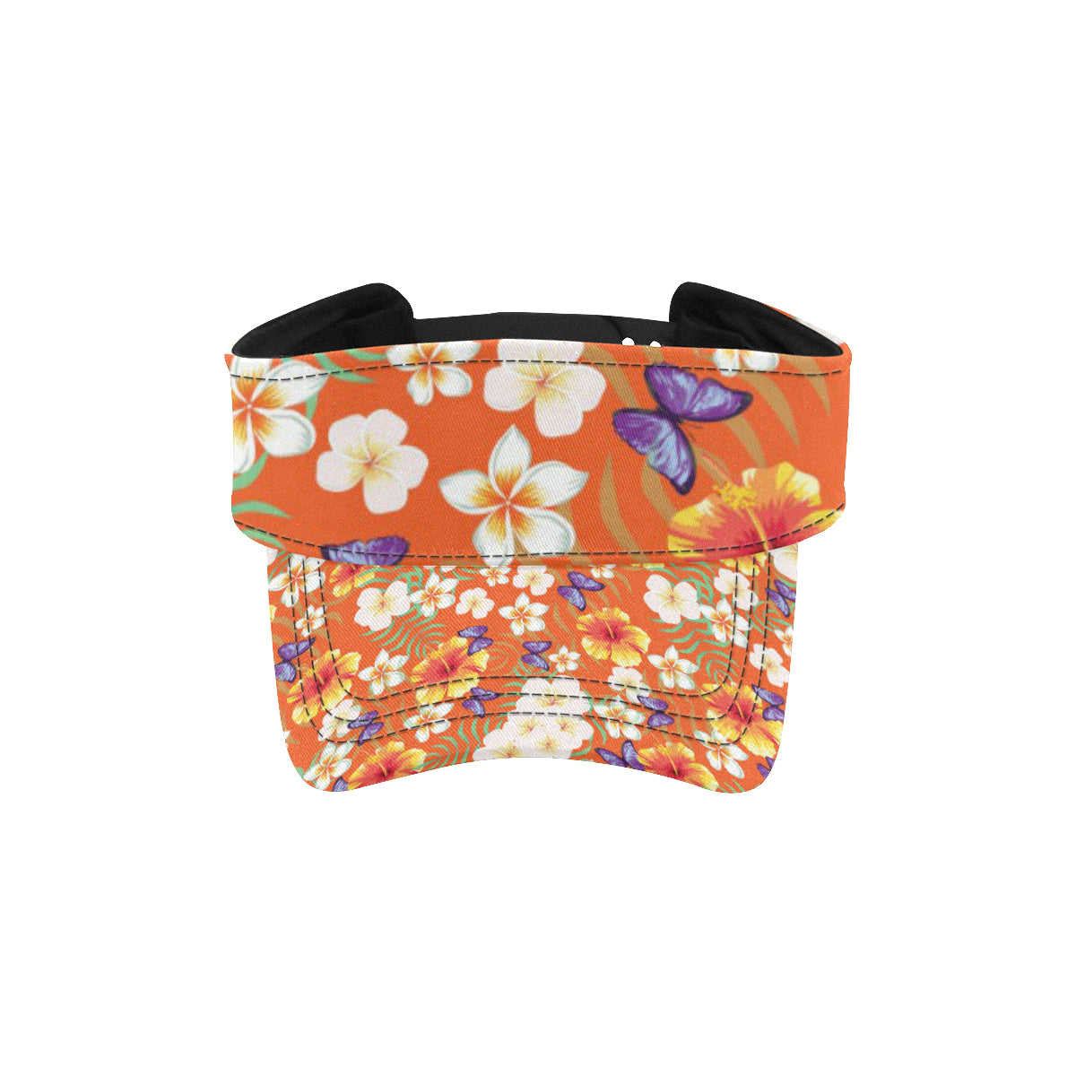 Tropical Flower Pattern Print Design TF027 Unisex Sun Visor