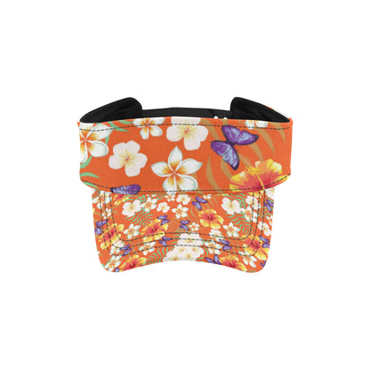 Tropical Flower Pattern Print Design TF027 Unisex Sun Visor