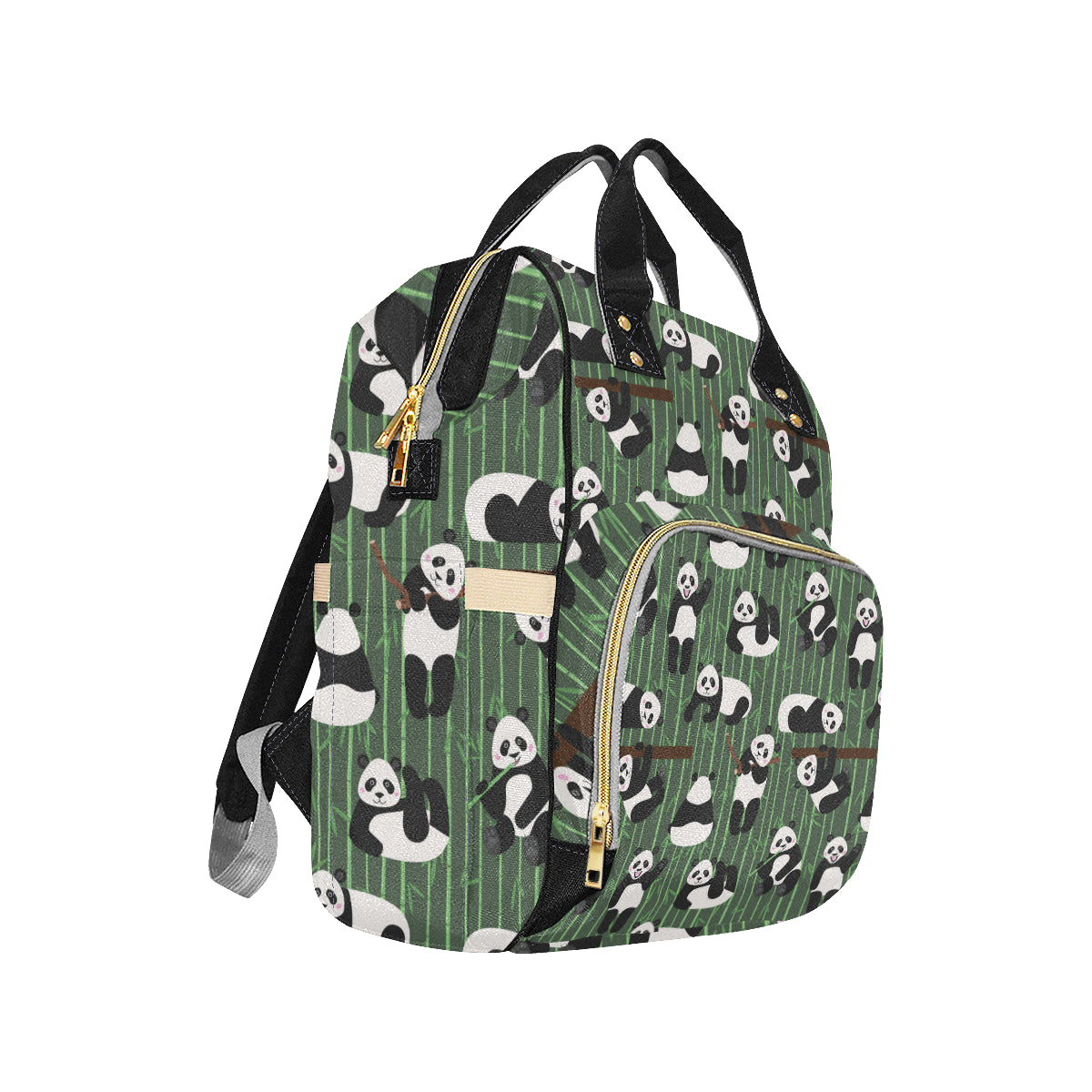 Panda Pattern Print Design A04 Diaper Bag Backpack