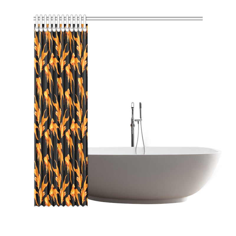 Goldfish Pattern Print Design 03 Shower Curtain