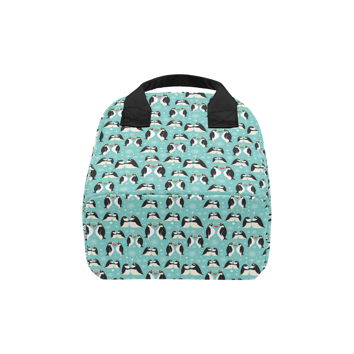Penguin Love Print Insulated Lunch Bag