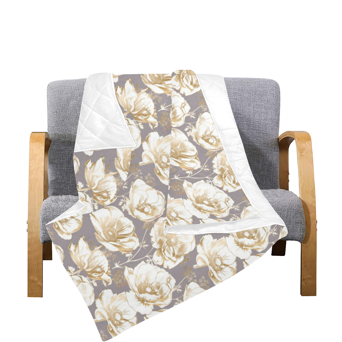 Anemone Pattern Print Design AM05 Premium Quilt
