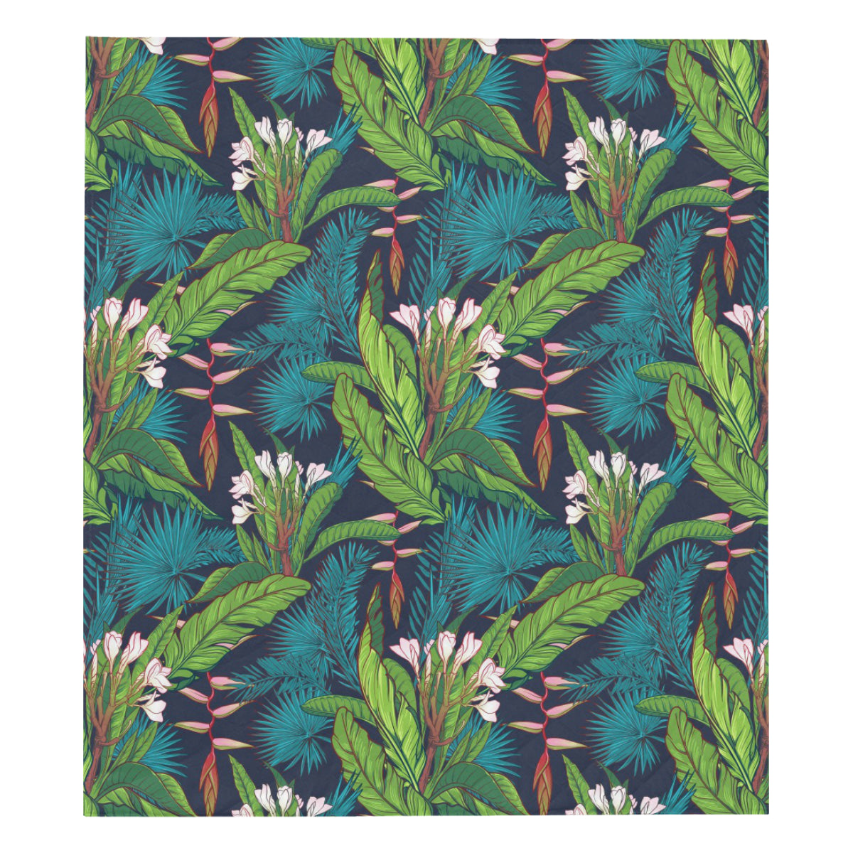 Rainforest Pattern Print Design RF01 Premium Quilt