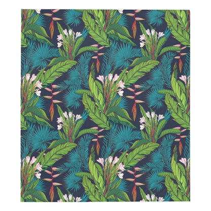 Rainforest Pattern Print Design RF01 Premium Quilt