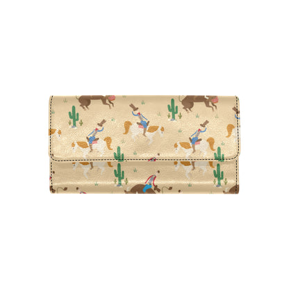 Rodeo Pattern Print Design A02 Women's Trifold Wallet