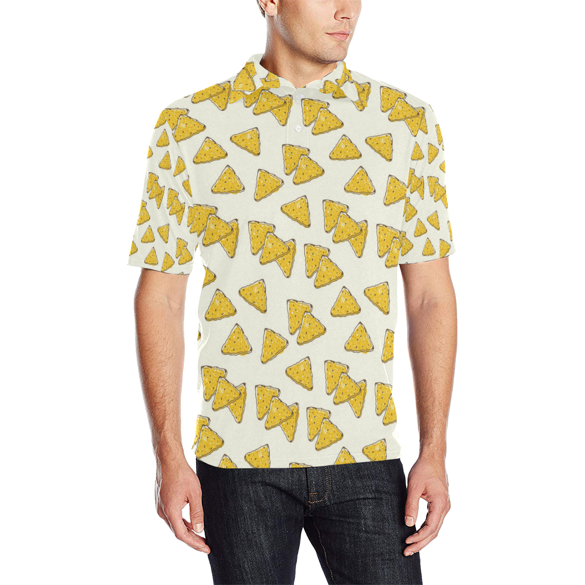 Nachos Pattern Print Design A01 Men Polo Shirt