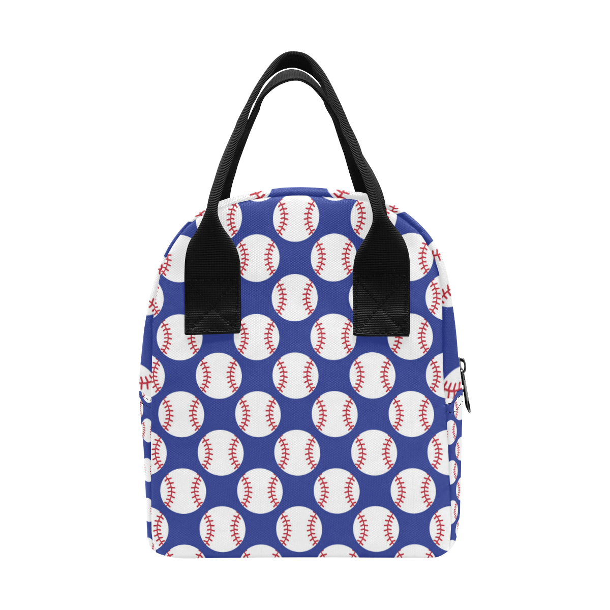 Baseball Blue Background Insulated Lunch Bag