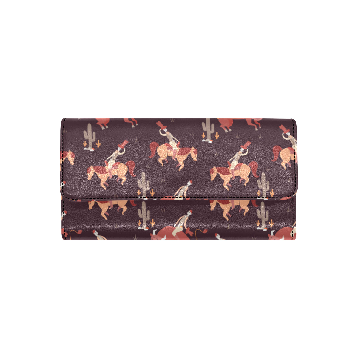 Rodeo Pattern Print Design A01 Women's Trifold Wallet