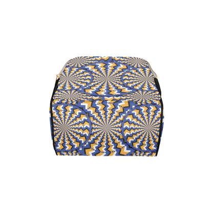 Optical illusion Pattern Print Design A01 Diaper Bag Backpack