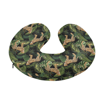 Cheetah Pattern Print Design 05 U-Shaped Travel Neck Pillow