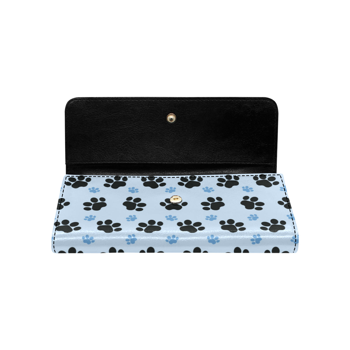 Paw Pattern Print Design A04 Women's Trifold Wallet