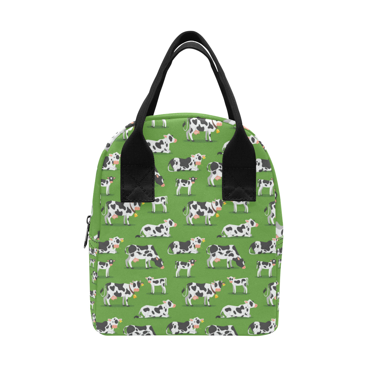 Cow Happy Print Pattern Insulated Lunch Bag