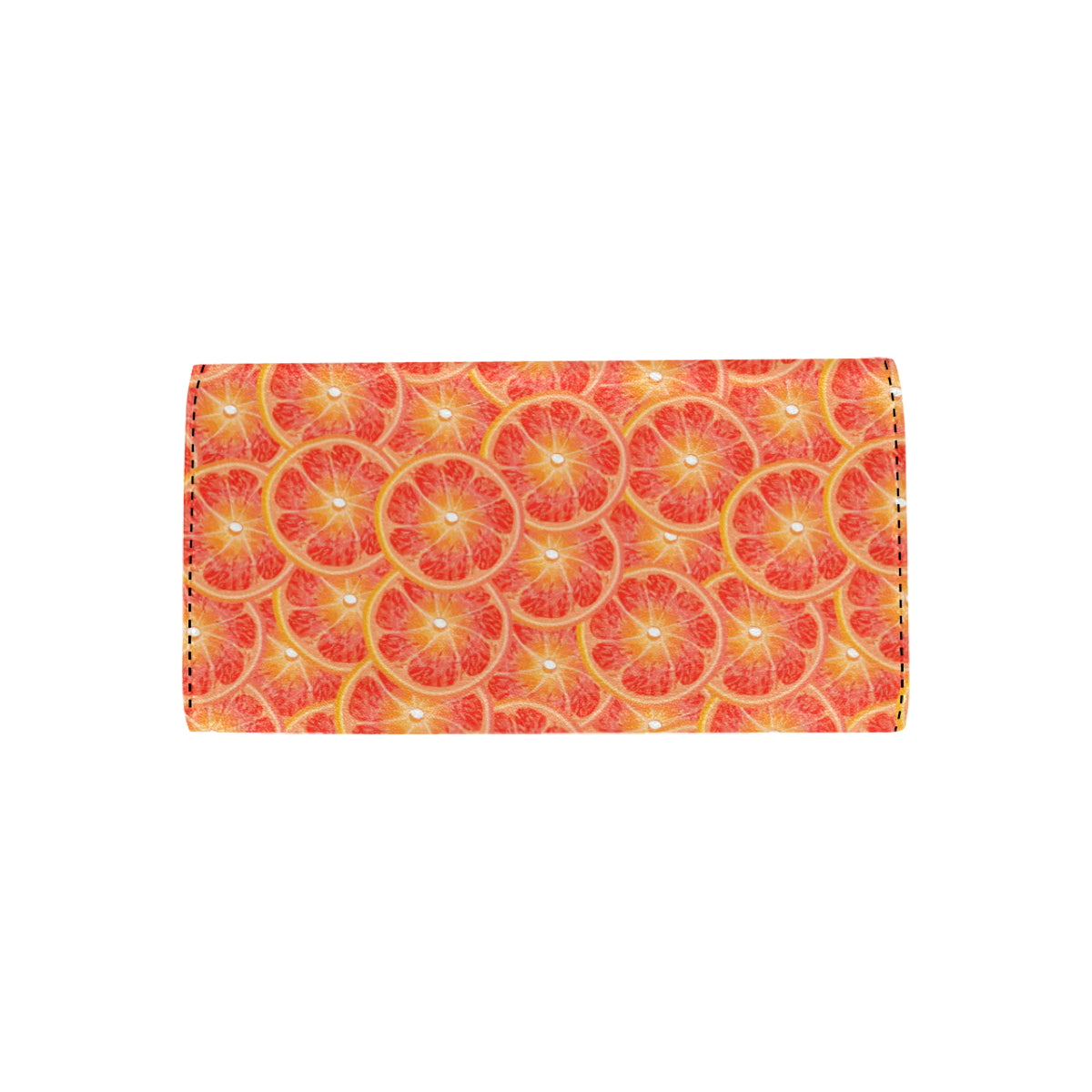Grapefruit Pattern Print Design GF06 Women's Trifold Wallet