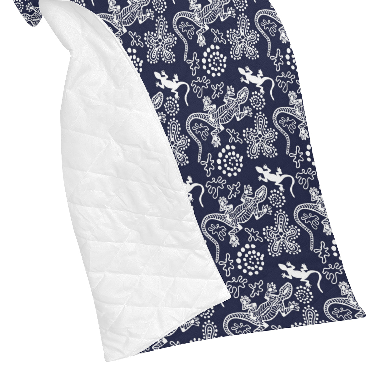 lizard Pattern Print Design 03 Premium Quilt