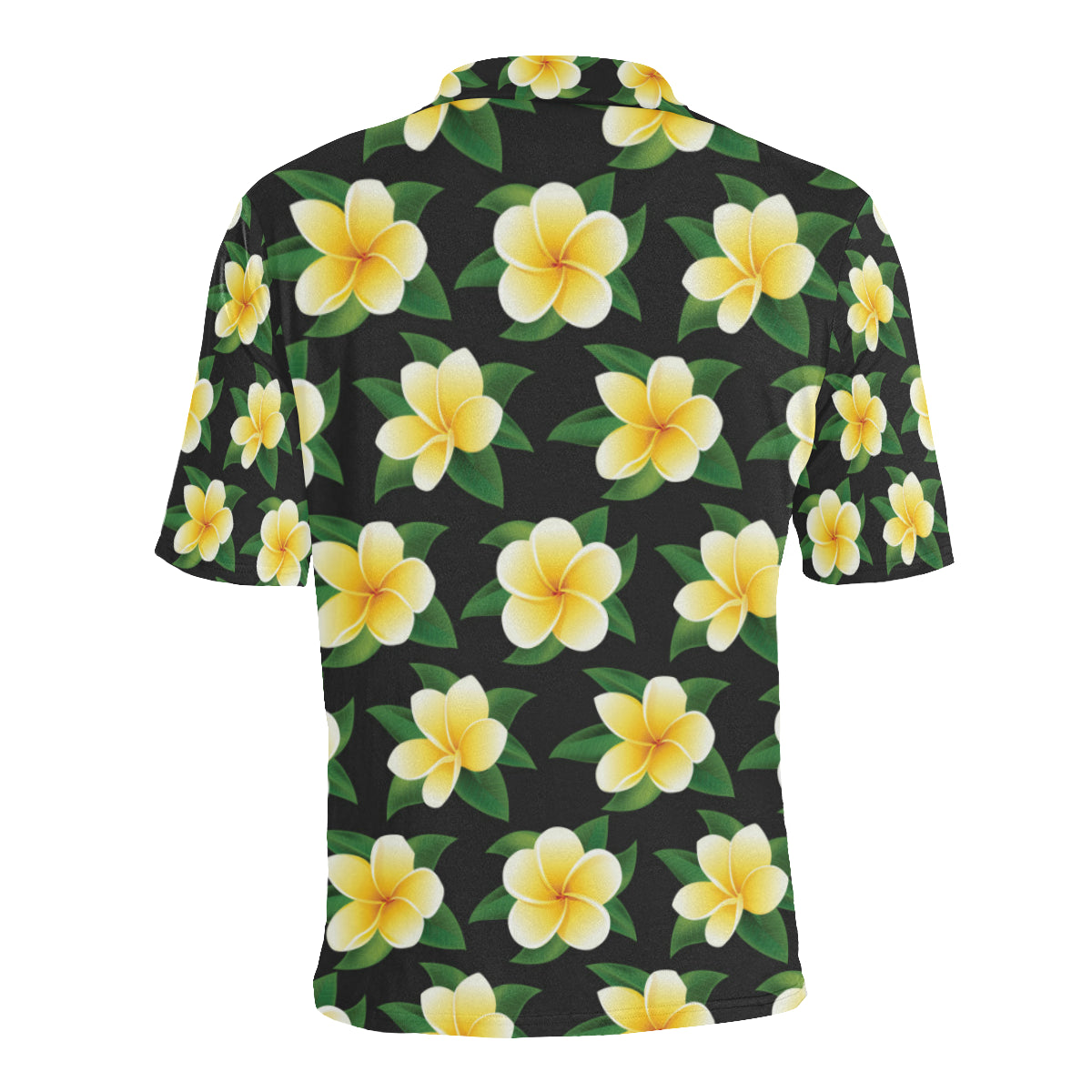 Plumeria Pattern Print Design A03 Men Polo Shirt