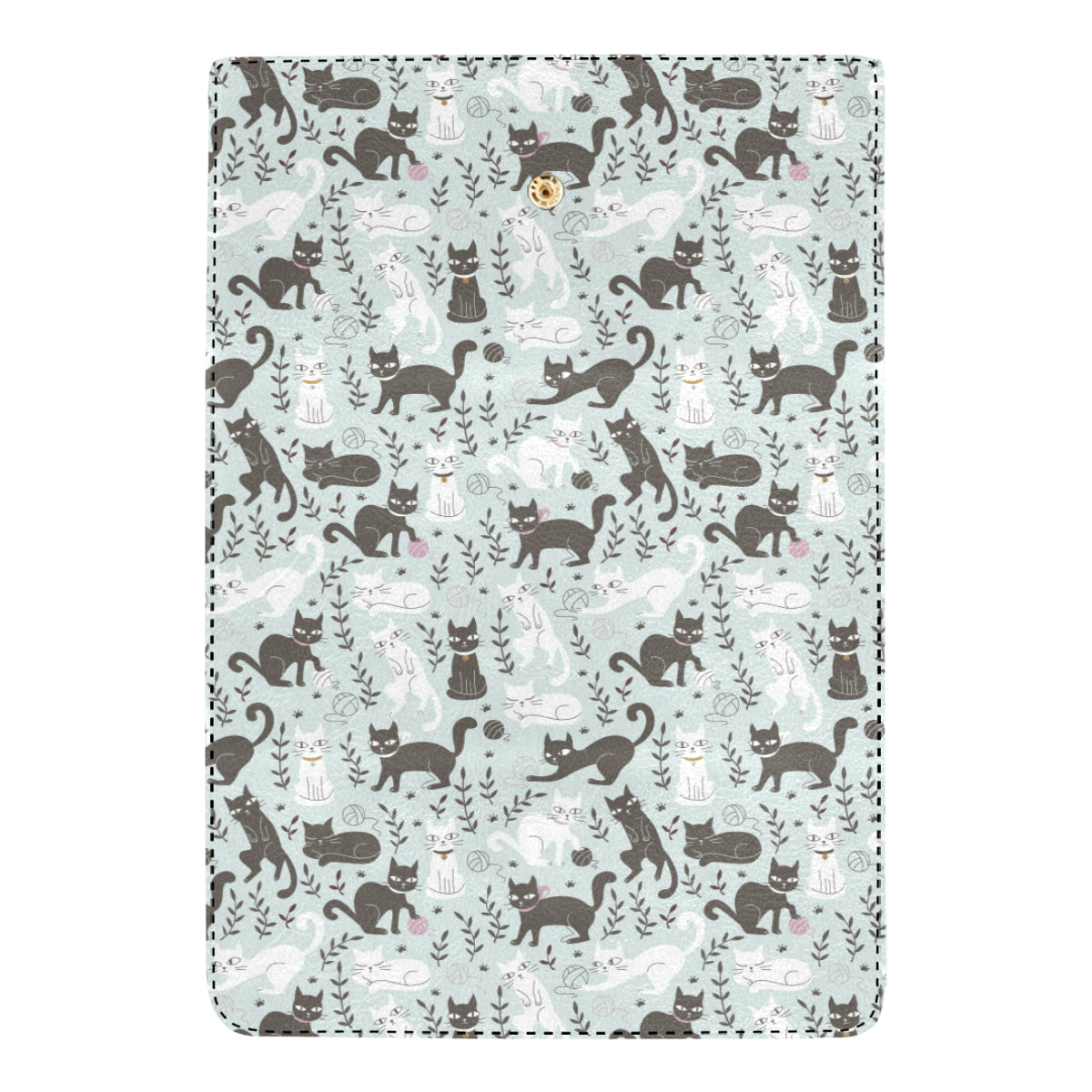 Cat Pattern Print Design 08 Women's Trifold Wallet