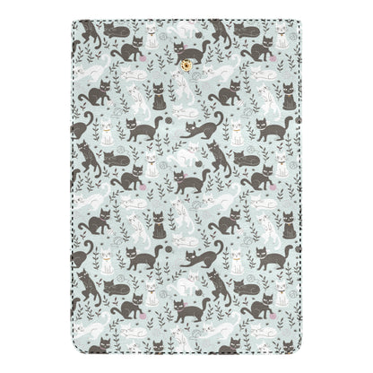 Cat Pattern Print Design 08 Women's Trifold Wallet
