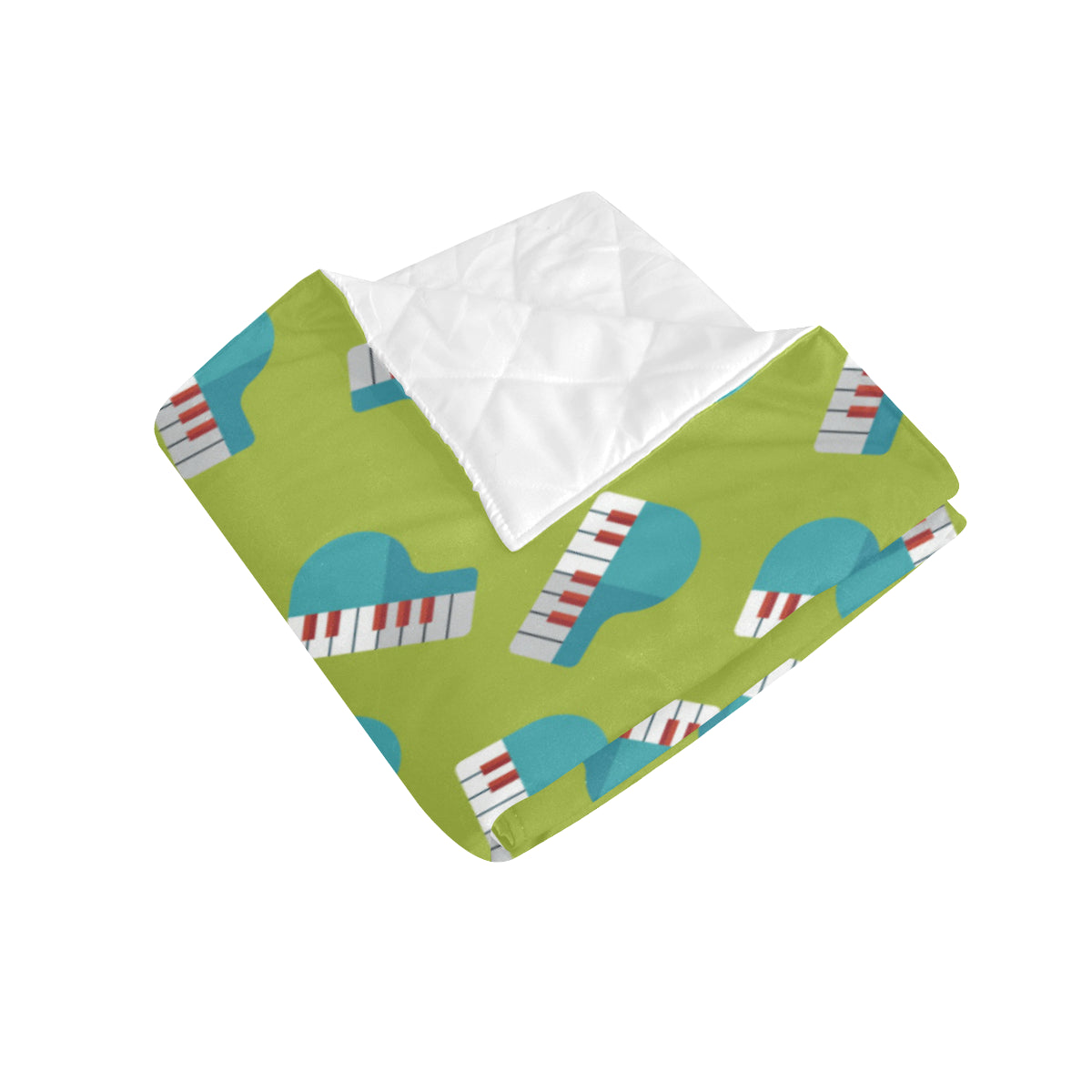 Piano Pattern Print Design 03 Premium Quilt