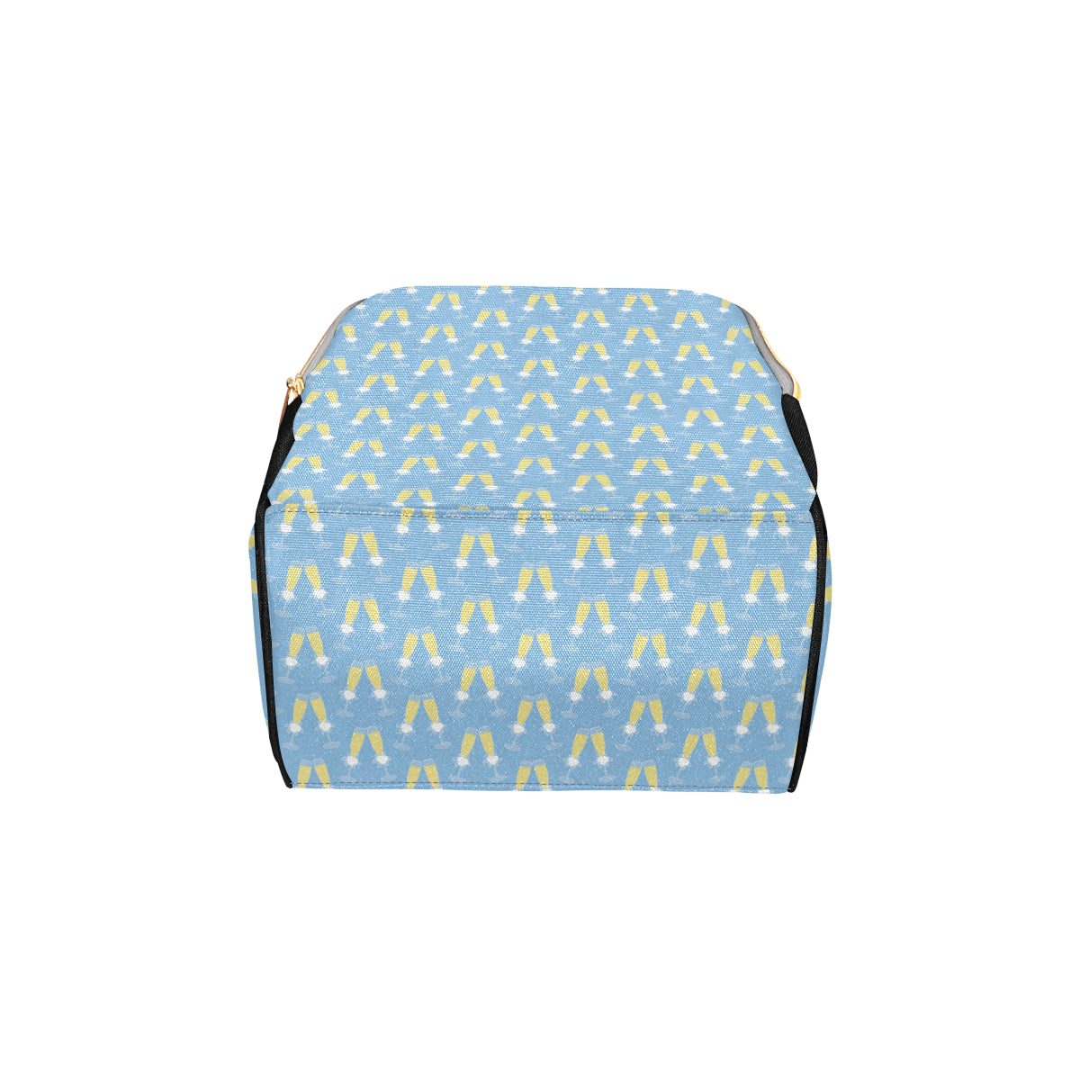 Champagne Pattern Print Design 06 Diaper Bag Backpack