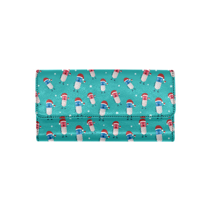 Pill Pattern Print Design A03 Women's Trifold Wallet