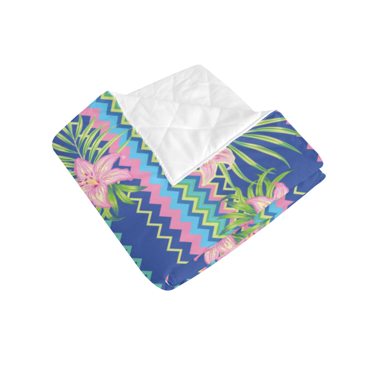 Lily Pattern Print Design LY015 Premium Quilt