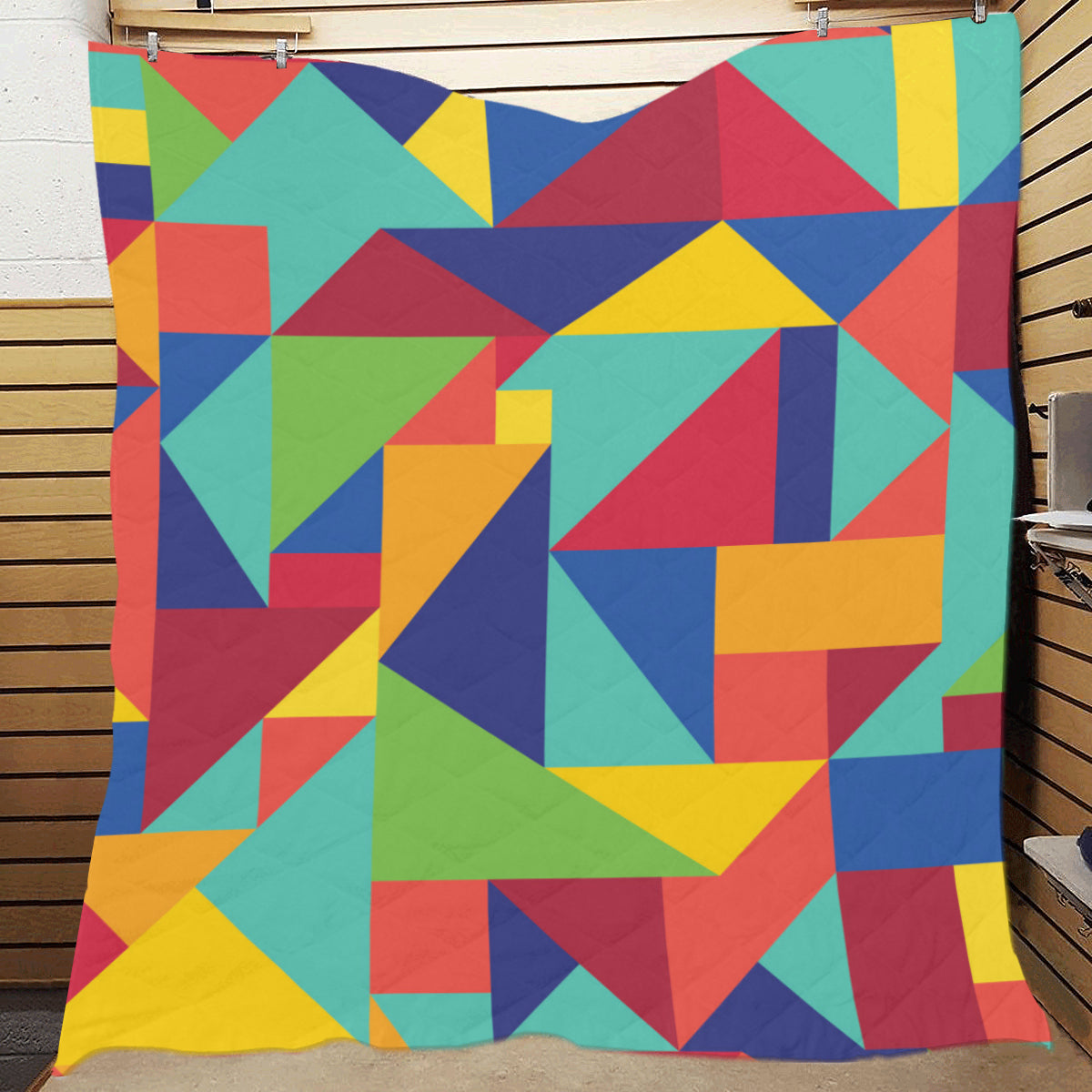 Mosaic Pattern Print Design 01 Premium Quilt