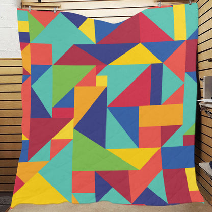 Mosaic Pattern Print Design 01 Premium Quilt