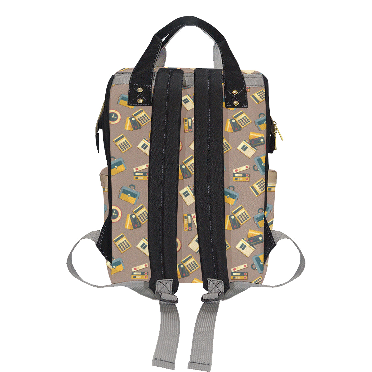 Accounting Financial Pattern Print Design 03 Diaper Bag Backpack